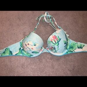 american Eagle floral bikini top